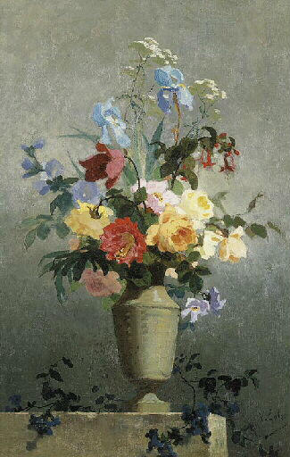 Fleurs dans un vase_0