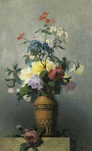 Fleurs dans un vase_0
