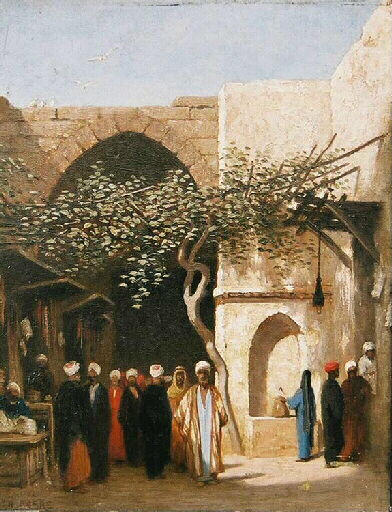 L'Entrée du bazar à Damas_0