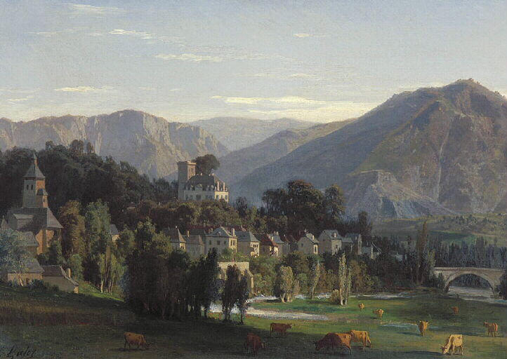 Vue de la plaine et du château de Coarraze_0