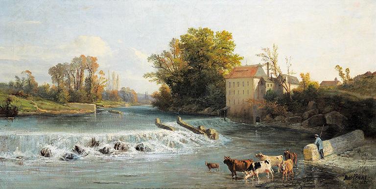 La Chute du gave à Orthez_0