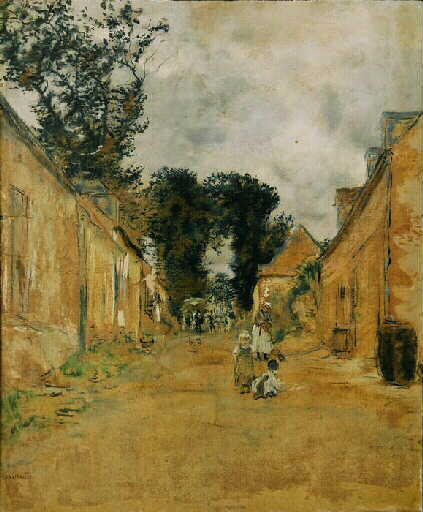 La Rue du village de Champs ; Au village de Champs (autre titre)_0