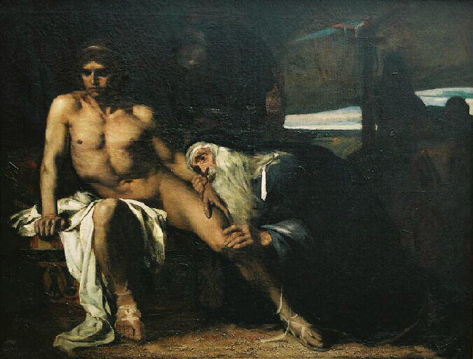 Priam demandant à Achille le corps d'Hector_0