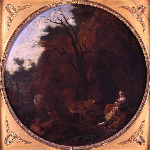 Pastorale avec bergère endormie, Jan Miel, 1630