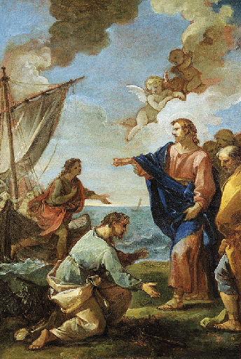 La Vocation de Saint Pierre, esquisse, Charles Natoire, 18e siècle