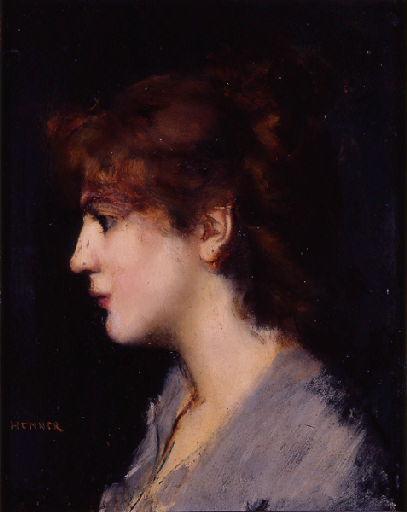 Tête d'étude, Jean-Jacques Henner, 1875