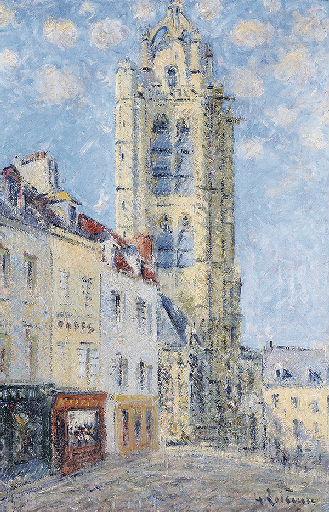 Clocher de l'église Saint-Maclou à Pontoise, Gustave Loiseau, 1925