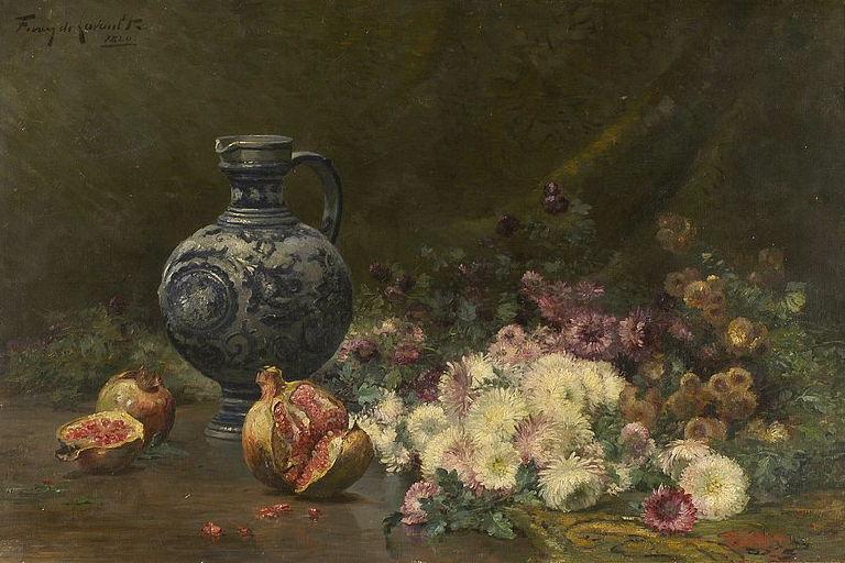 Grenades et chrysanthèmes_0