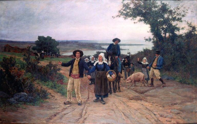 L'Arrivée au Pardon de Fouesnant (Finistère)_0
