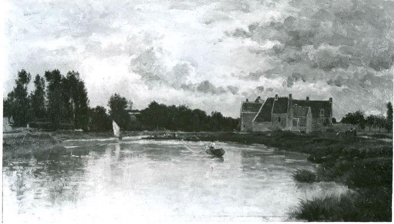 Les Bords de La Marne. Pêche à l'épervier à la boucle de Saint-Maur, Stanislas Lépine, 1880