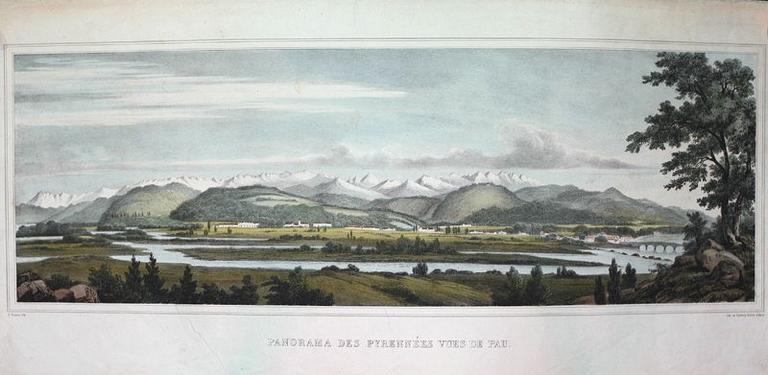 Panorama des Pyrénées vues de Pau_0