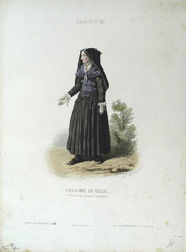 Costume de deuil de la vallée d'Ossau_0
