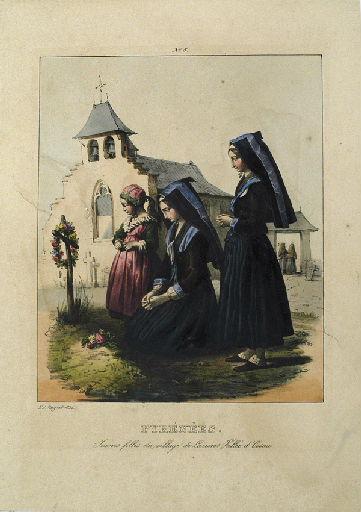 Pyrénées, jeunes filles du village de Laruns_0