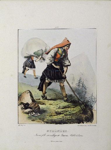 Pyrénées, jeune fille du village de Laruns_0