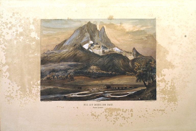 Pic du Midi de Pau, Louis-Julien Jacottet, 1835,1836