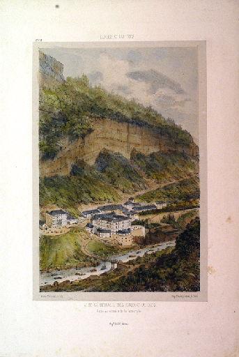 Vue générale des Eaux-Chaudes. Prise au-dessus de la Passerelle, Victor Petit, 2e moitié 19e siècle