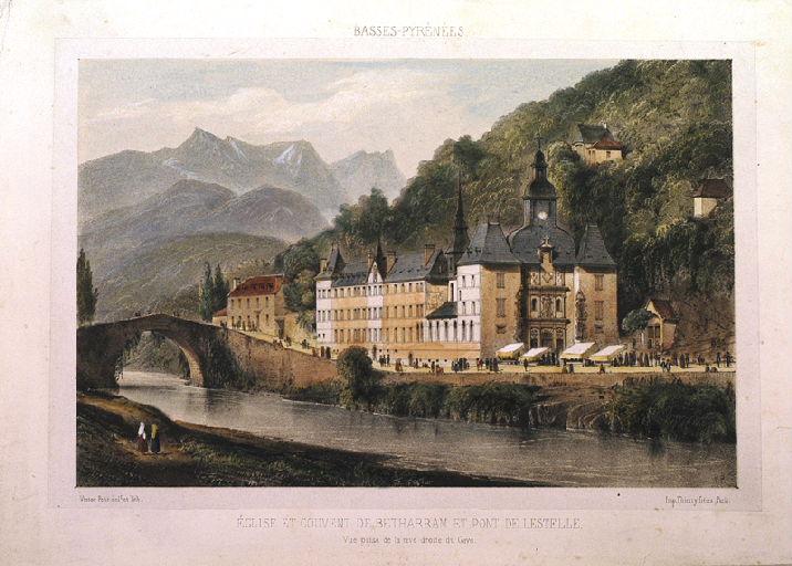 Eglise et couvent de Bétharram et pont de Lestelle_0