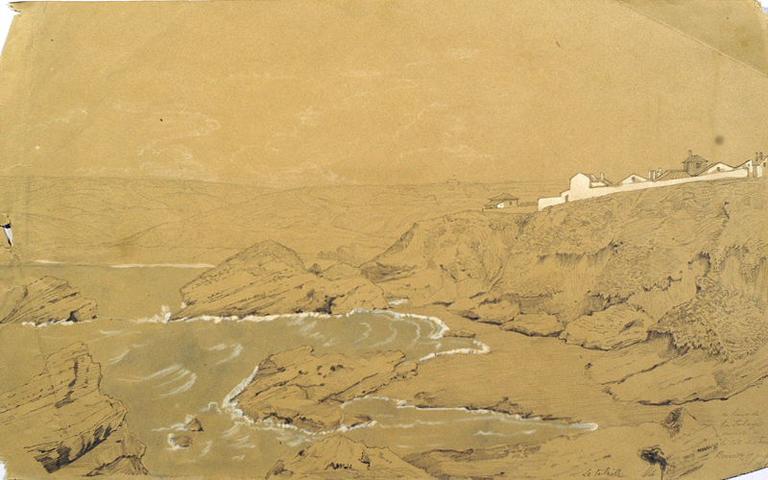 Biarritz : vue du haut de la Talaye du côté de la_0