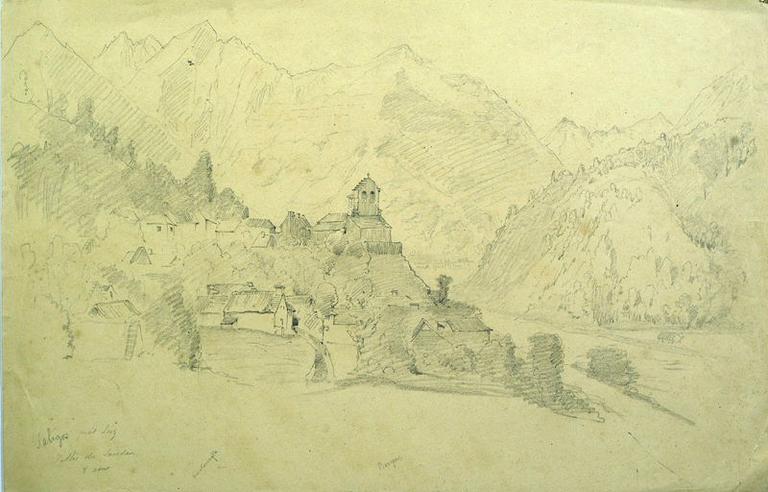 Vallée du Lavedan : le village de Saligos près de Luz_0