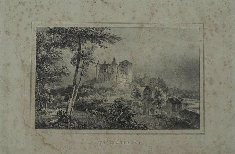 Château de Pau, Louis-Julien Jacottet, 1835,1836