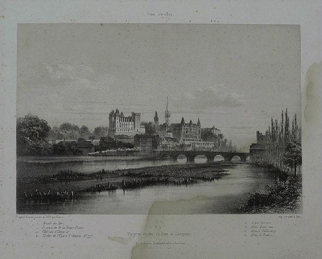 PAU (Vue prise en aval du Pont de Jurançon.), André Gorse