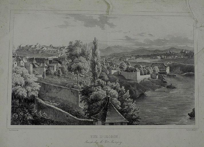 Vue d'Oloron prise de chez Mr Uss Marimpoey._0