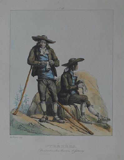 Pyrénées. Contrebandiers. Environs de Gavarny._0