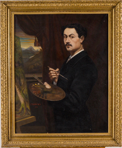 Bernard jeune, peintre ; Autoportrait à vingt ans, Joseph Bernard, 1883