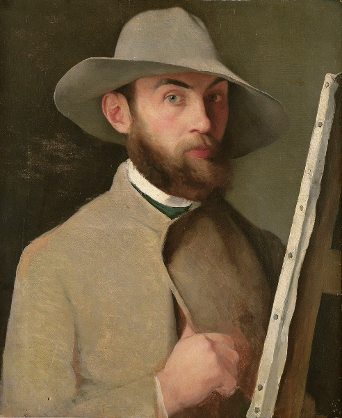 Autoportrait, Charles Maurin, 1885,1890