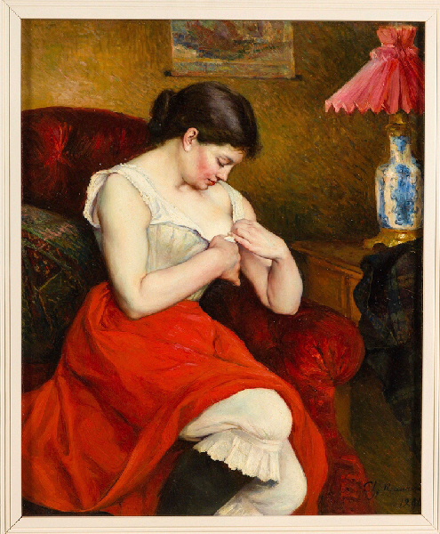 La Femme à la puce, Charles Maurin, 1890