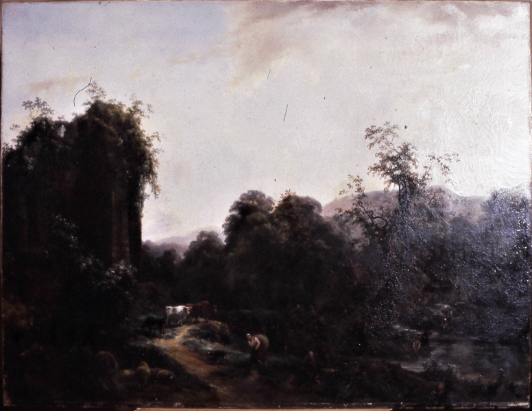 Vue prise en Bretagne ; Paysage breton, André Jolivard, 1846