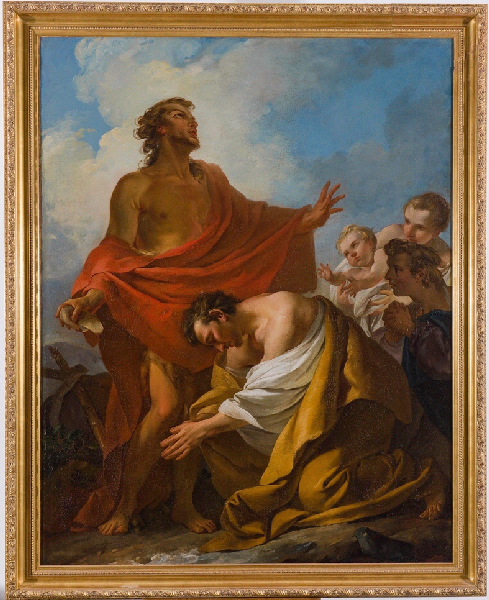 Saint Jean Baptiste baptisant les Juifs dans le désert, Jean Baptiste Marie Pierre, 1743
