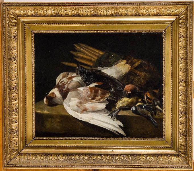 Nature morte d'oiseaux, William Gowe Ferguson, 17e siècle