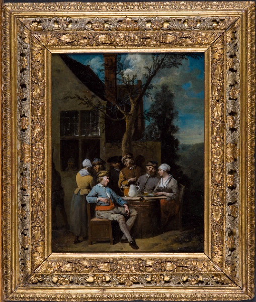 Scène de buveurs, Jan Baptist Lambrechts, 1ère moitié 18e siècle