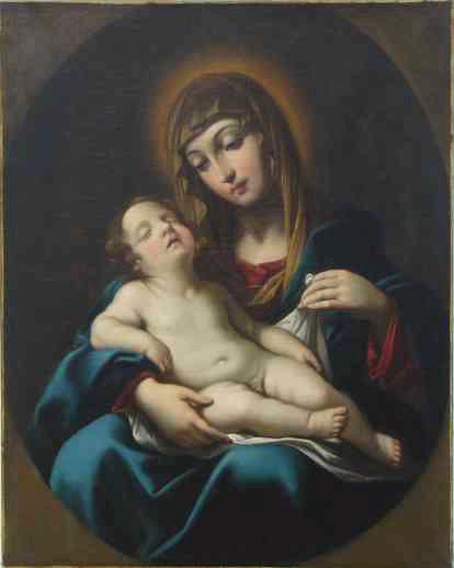 Vierge et l'Enfant, Francesco Gessi, 1ère moitié 17e siècle