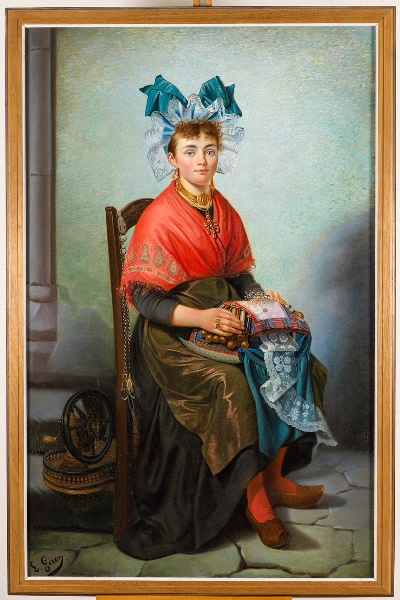 Dentellière d'Espaly, Léon Giron, 1880