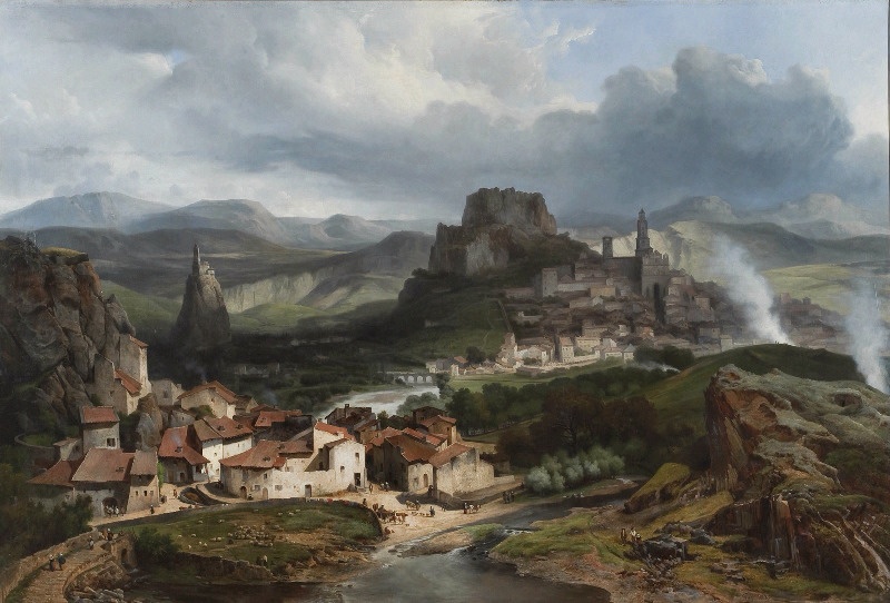 Vue générale du Puy-en-Velay, Julien Michel Gué, 1832