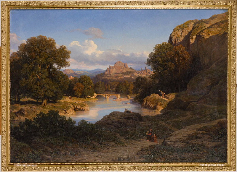 Vue de la ville du Puy, prise du rocher d'Espaly, Pierre Thuillier, 1843