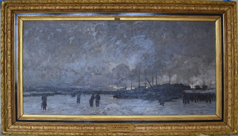 La Seine en décembre 1879, Luigi Aloys François Joseph Loir, 1880