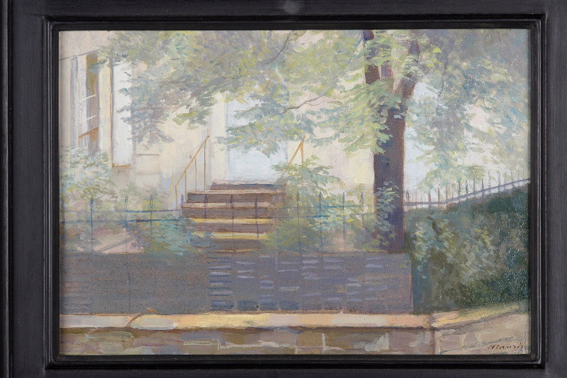 Maison derrière la clôture, Charles Maurin, 3e quart 19e siècle