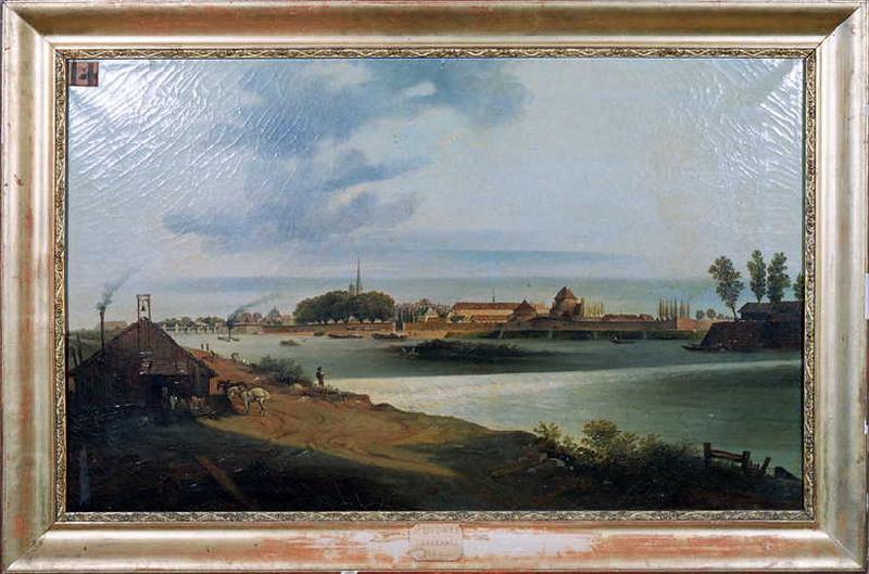 Vue d'Auxonne et du barrage_0