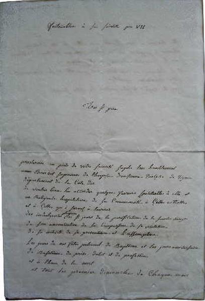 Lettre autographe du cardinal Di Pietro_0