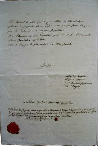 Lettre autographe du cardinal Di Pietro_1