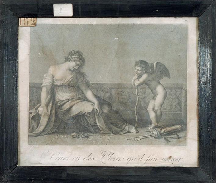 Le Cruel rit des pleurs d'après Prud'hon, Jacques Louis Copia, 4e quart 18e siècle