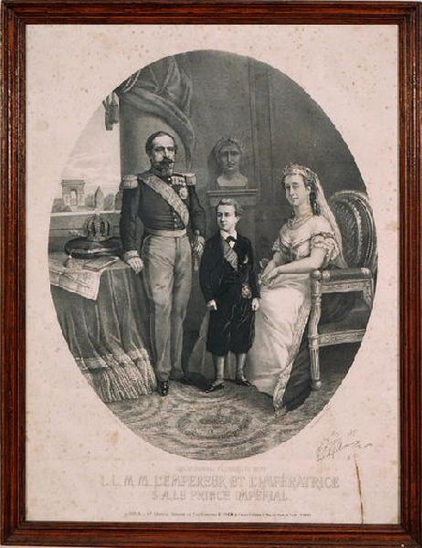 L.L.M.M. L'Empereur et l'Impératrice, S.A. le Prince, Rousseau, 1870