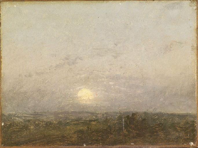 Soleil dans la brume, Adolphe Félix Cals, 1865