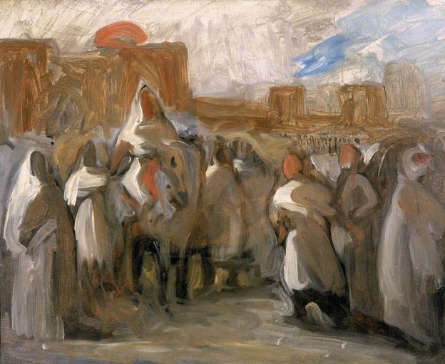 Le Sultan du Maroc Mulay-Abd-Er-Rahman recevant le comte de Mornay, ambassadeur de France_0