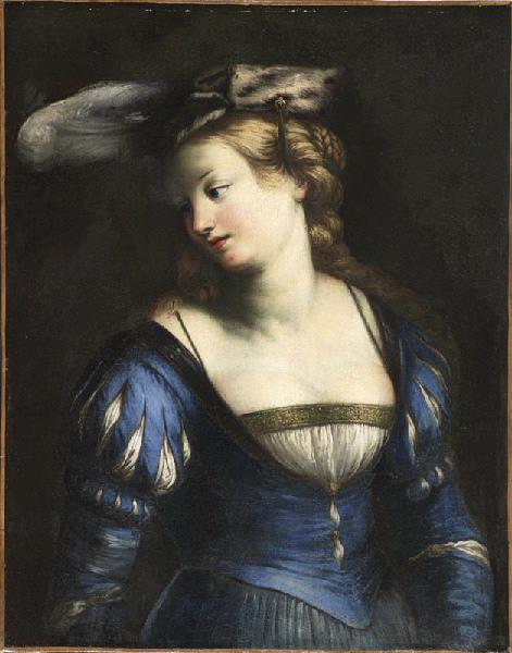 Jeune femme au corsage bleu_1