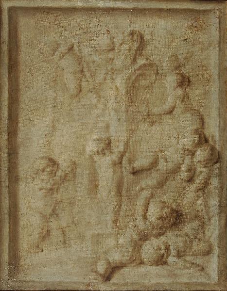 Amours et dieu Pan, François Eisen, 18e siècle
