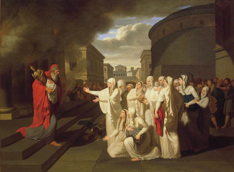 Les Vestales recevant le Palladium des mains de Metellus_0